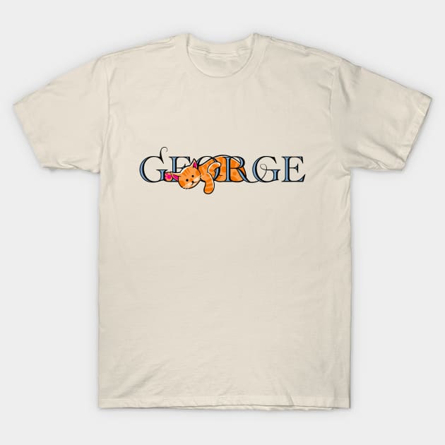 George the cat T-Shirt by sparklellama